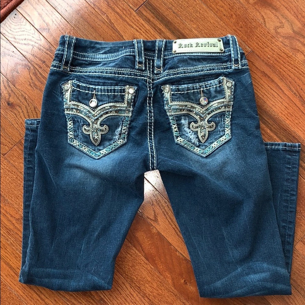 Rock Revival Meri Crop Jeans Size 28